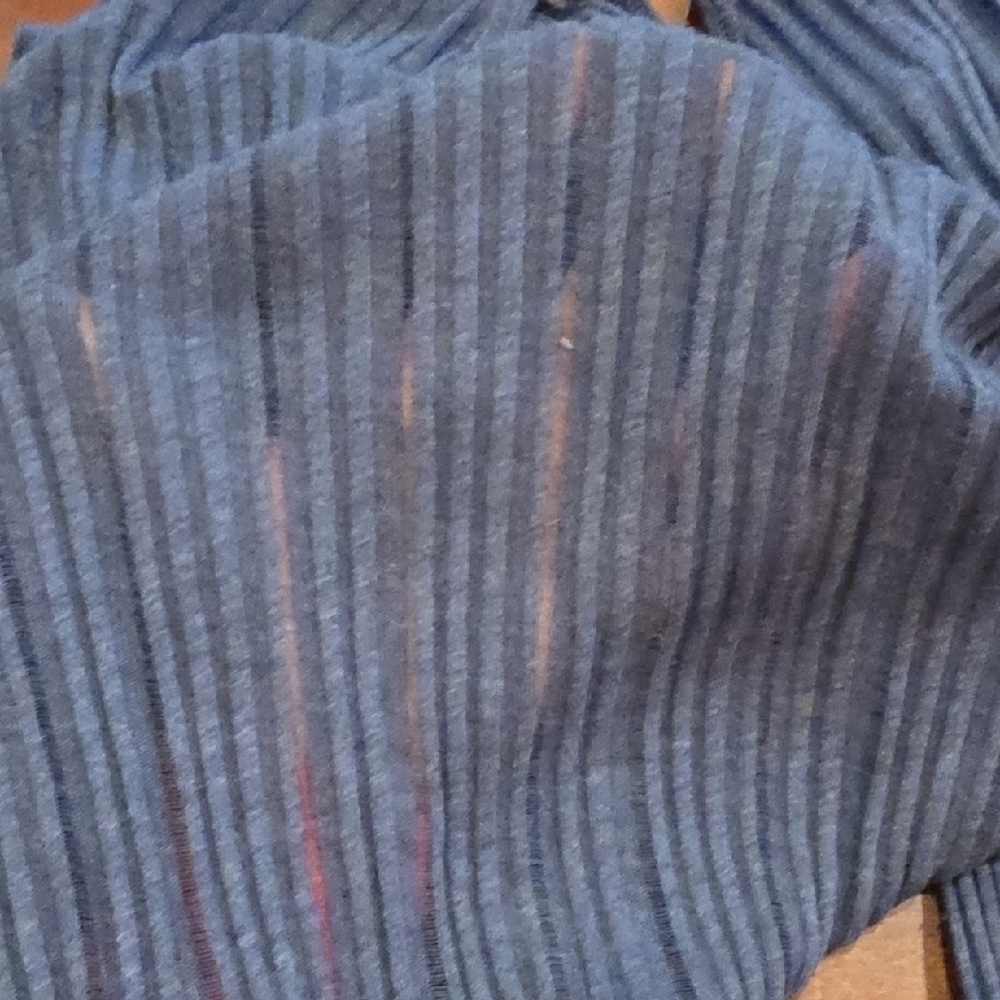 2/$25 Blue Long-Sleeve Top. Size Medium - Picture 5 of 5